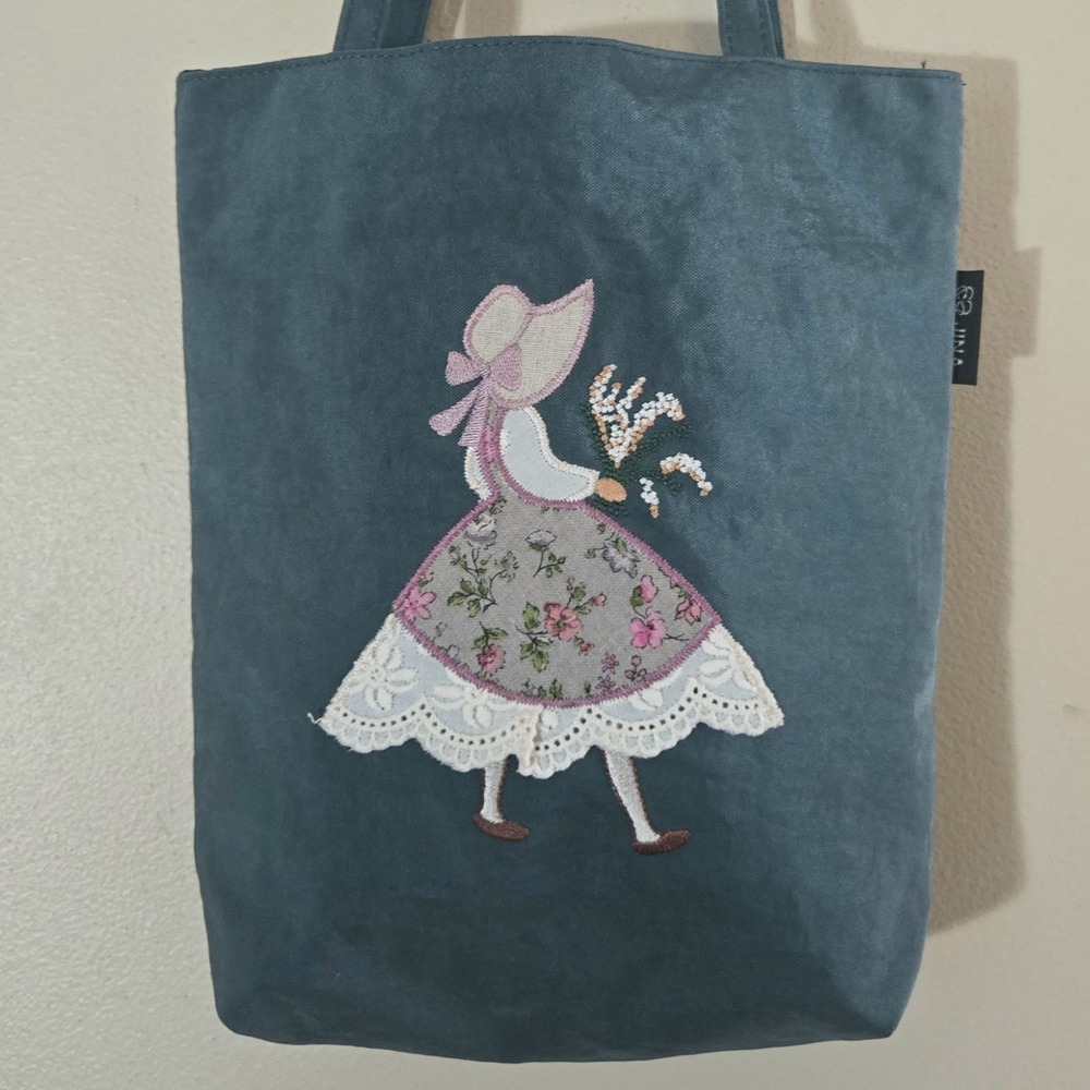 Sunbonnet Sue Mori Kei L Tote Cottagecore Waterproof K-Style Whimsy Alps Girl